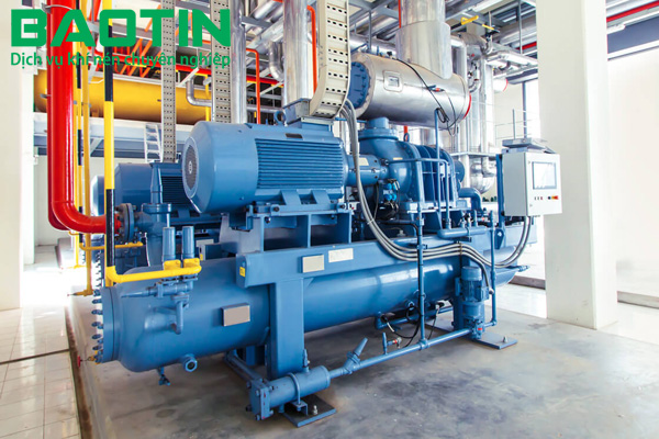 Hệ thống máy nén khí trong nhà máy sản xuất